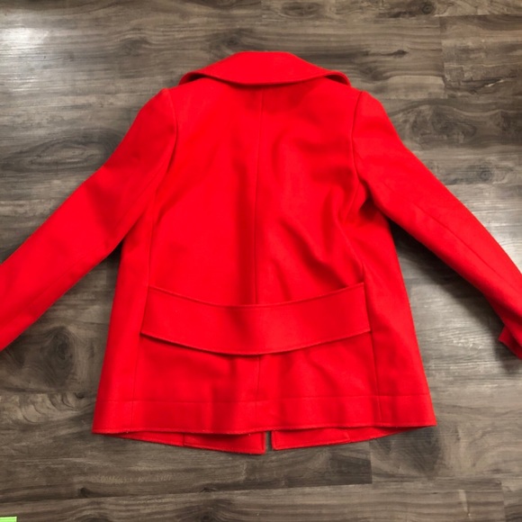 Club Monaco Italian Wool Coat XS Red - Picture 5 of 5